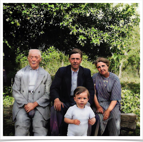 Alfred, Pierre, Claude (fils de Pierre), Marthe Lemoine n&eacute;e Richer
Date estim&eacute;e  1937